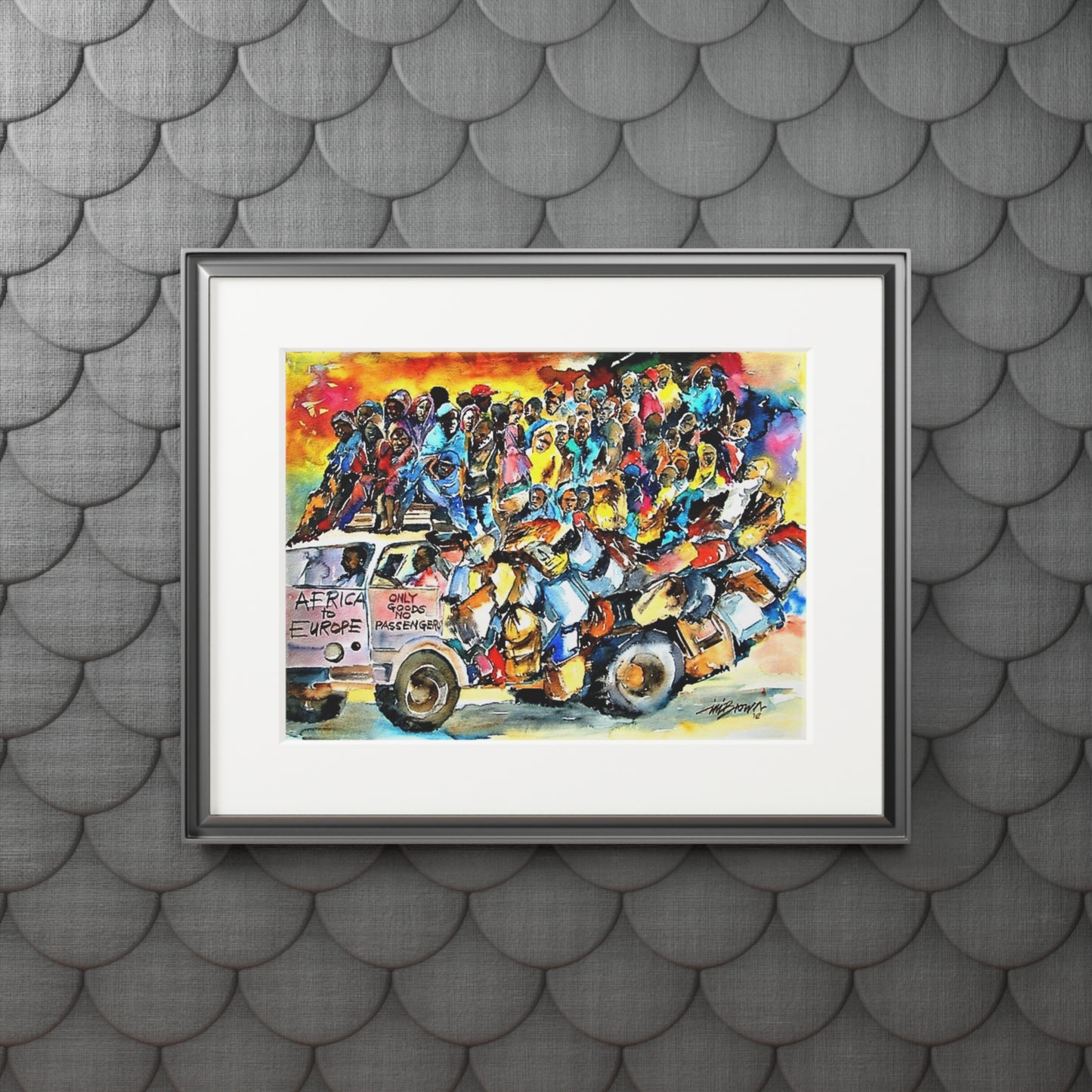 Africa to Europe print