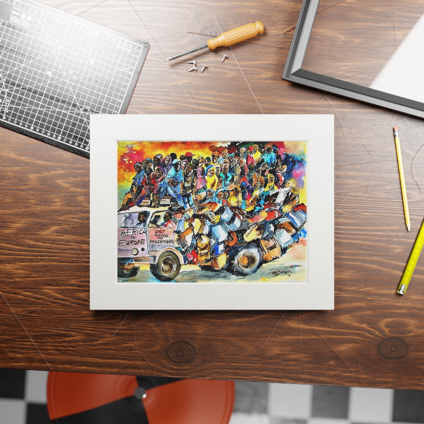 Africa to Europe print