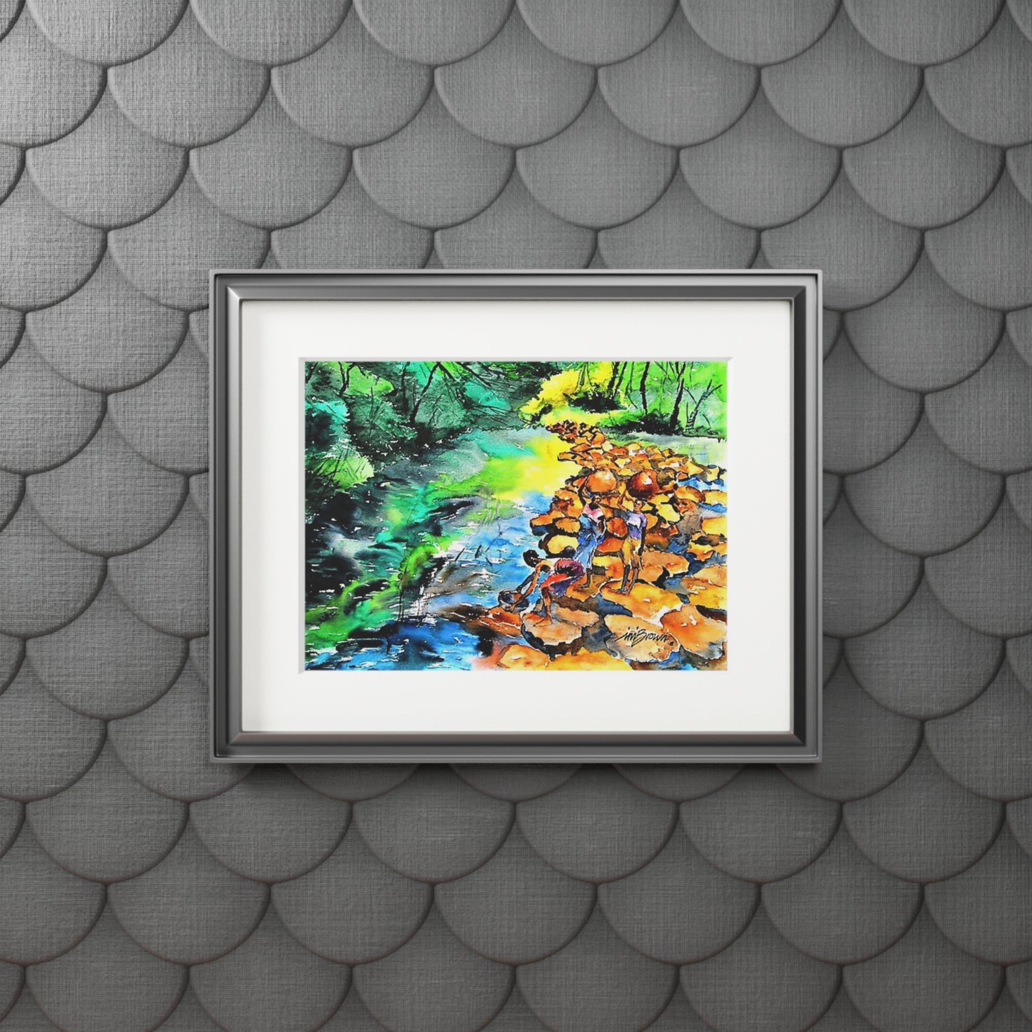 Women at the Stream print