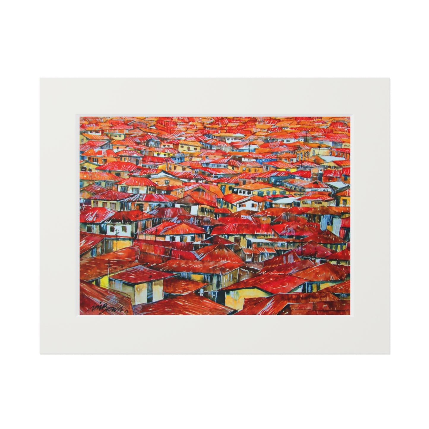 Sea of Rooftops print