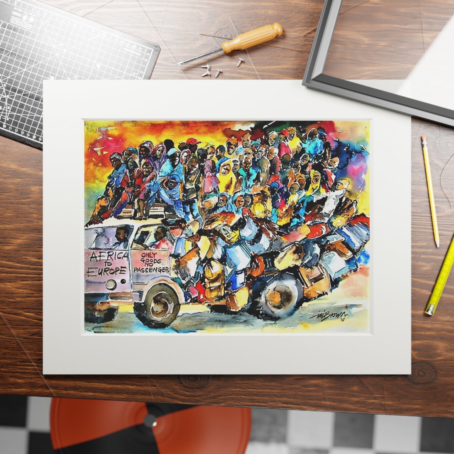 Africa to Europe print