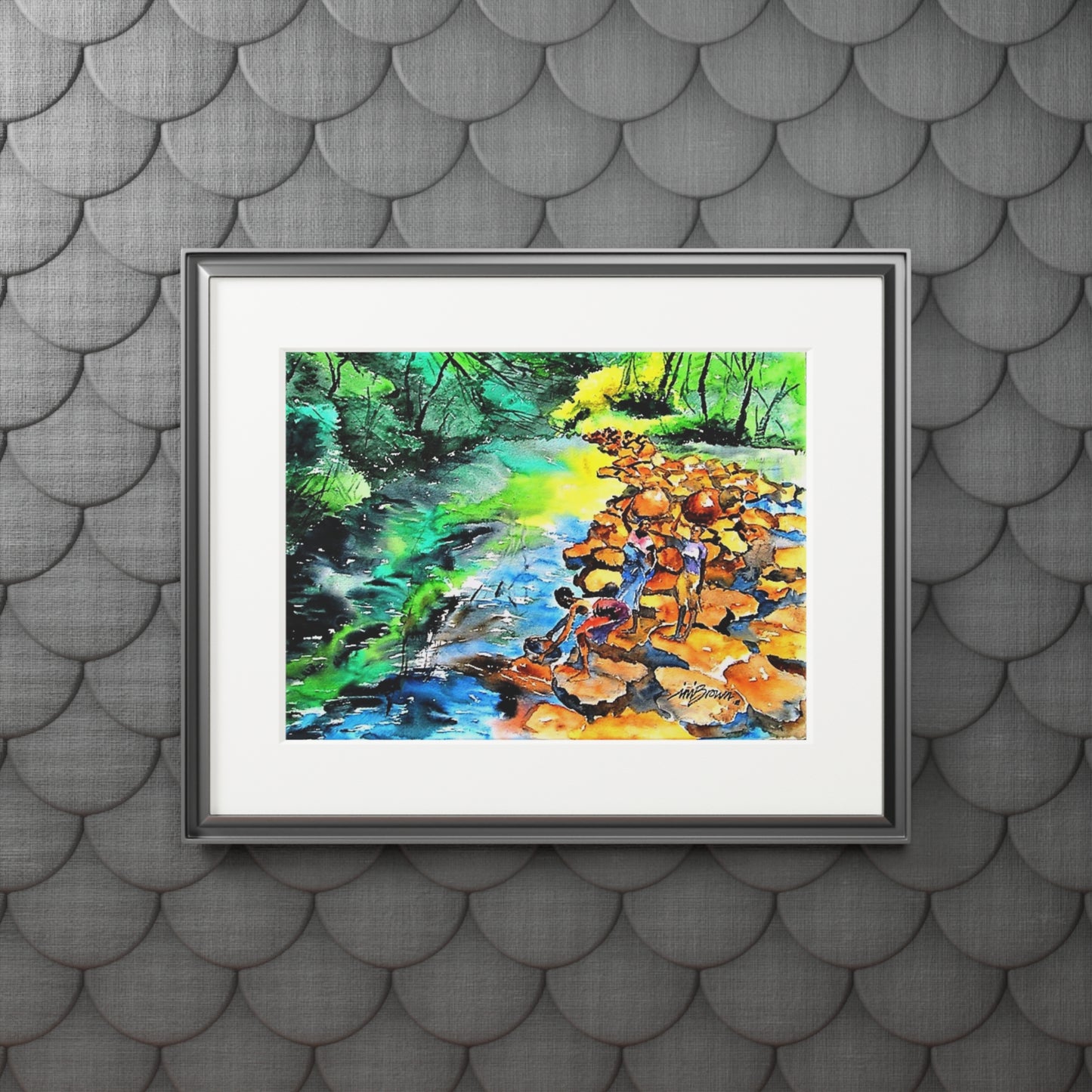 Women at the Stream print