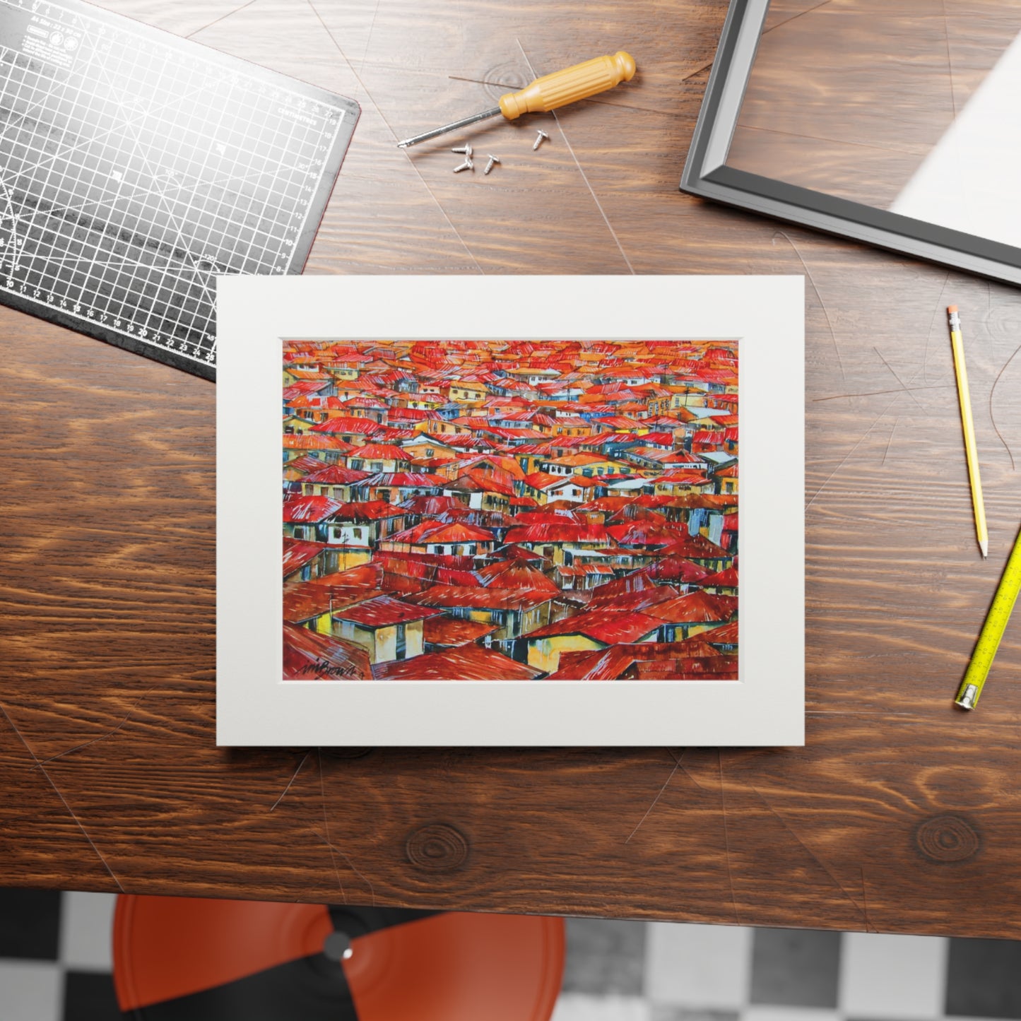 Sea of Rooftops print