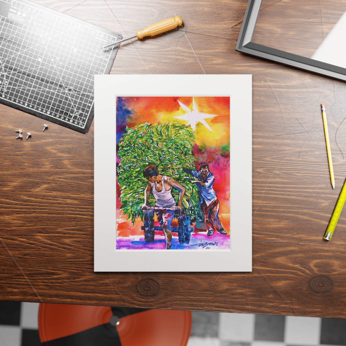 Unwavering Toil print