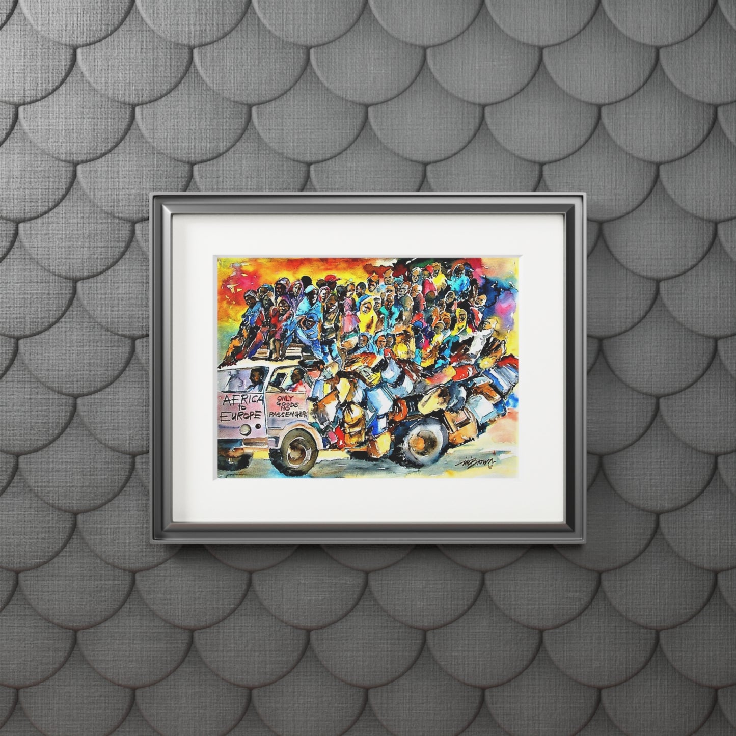 Africa to Europe print