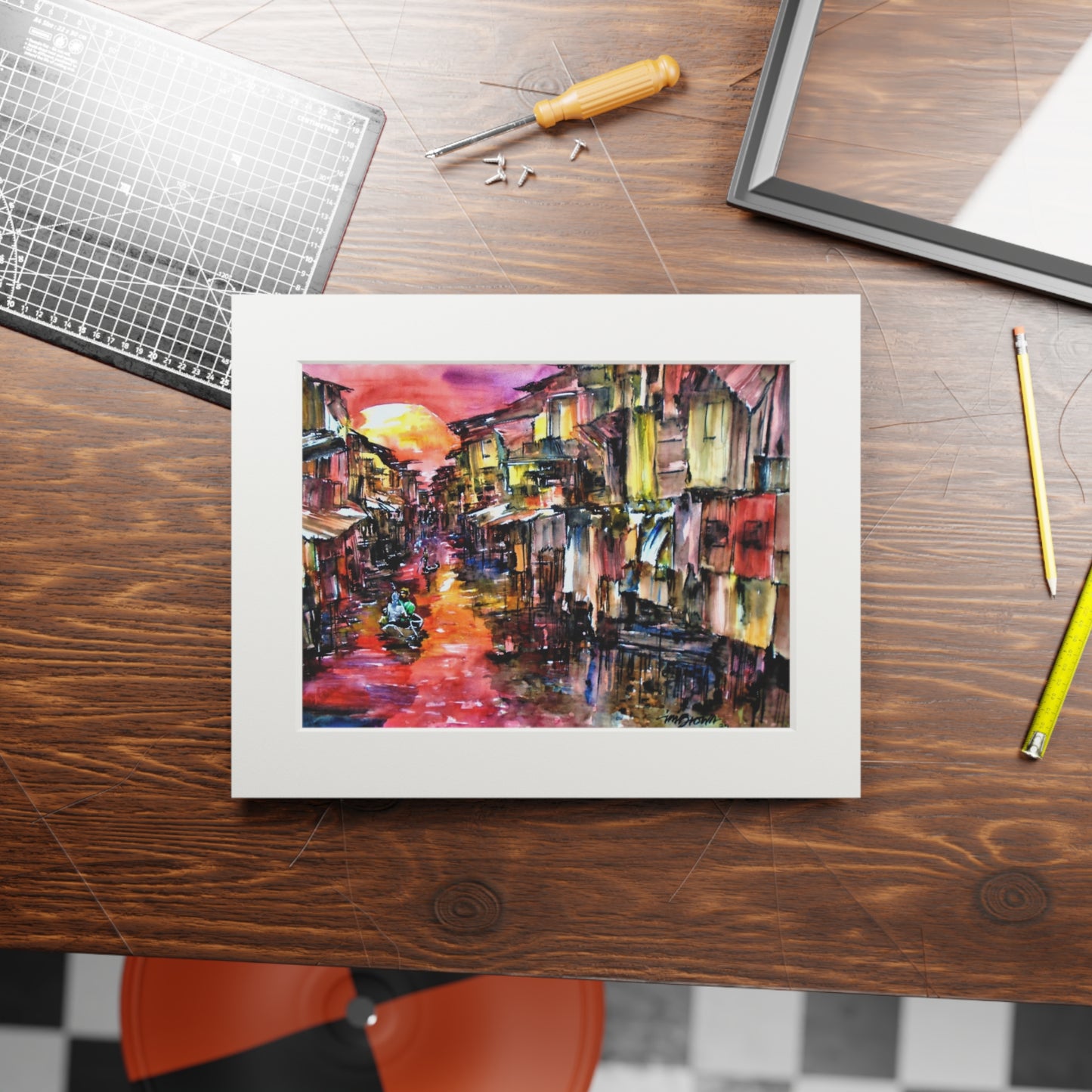 Africa's Venice print