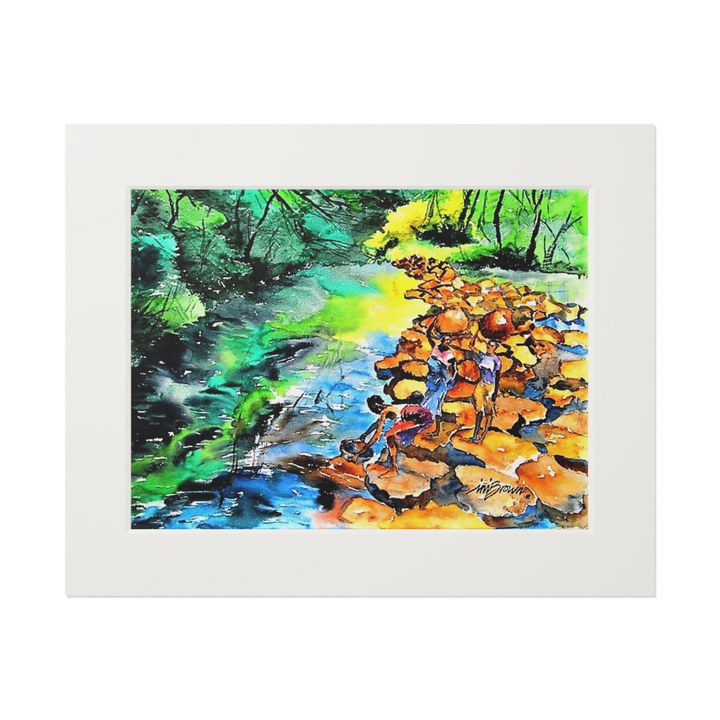 Women at the Stream print