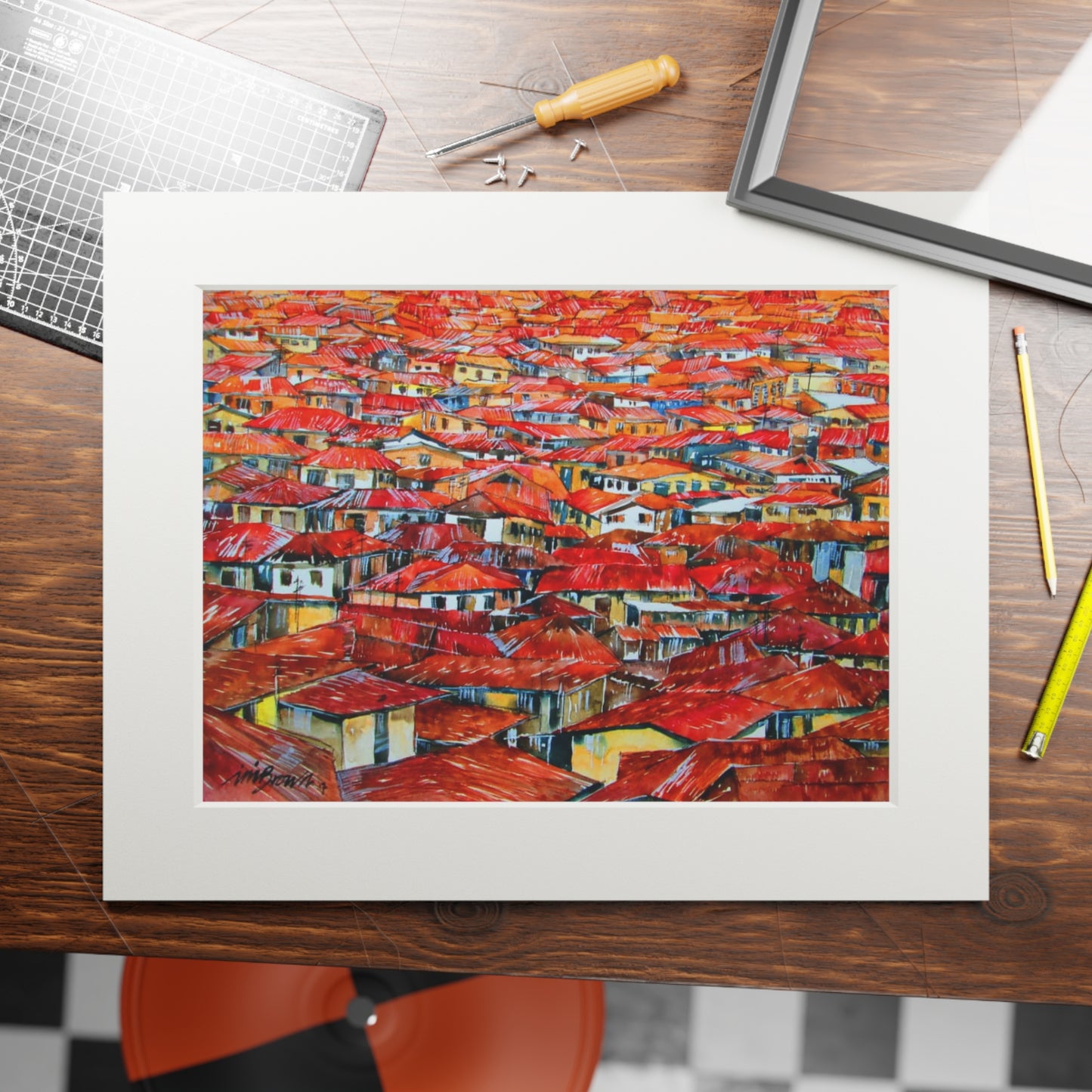 Sea of Rooftops print