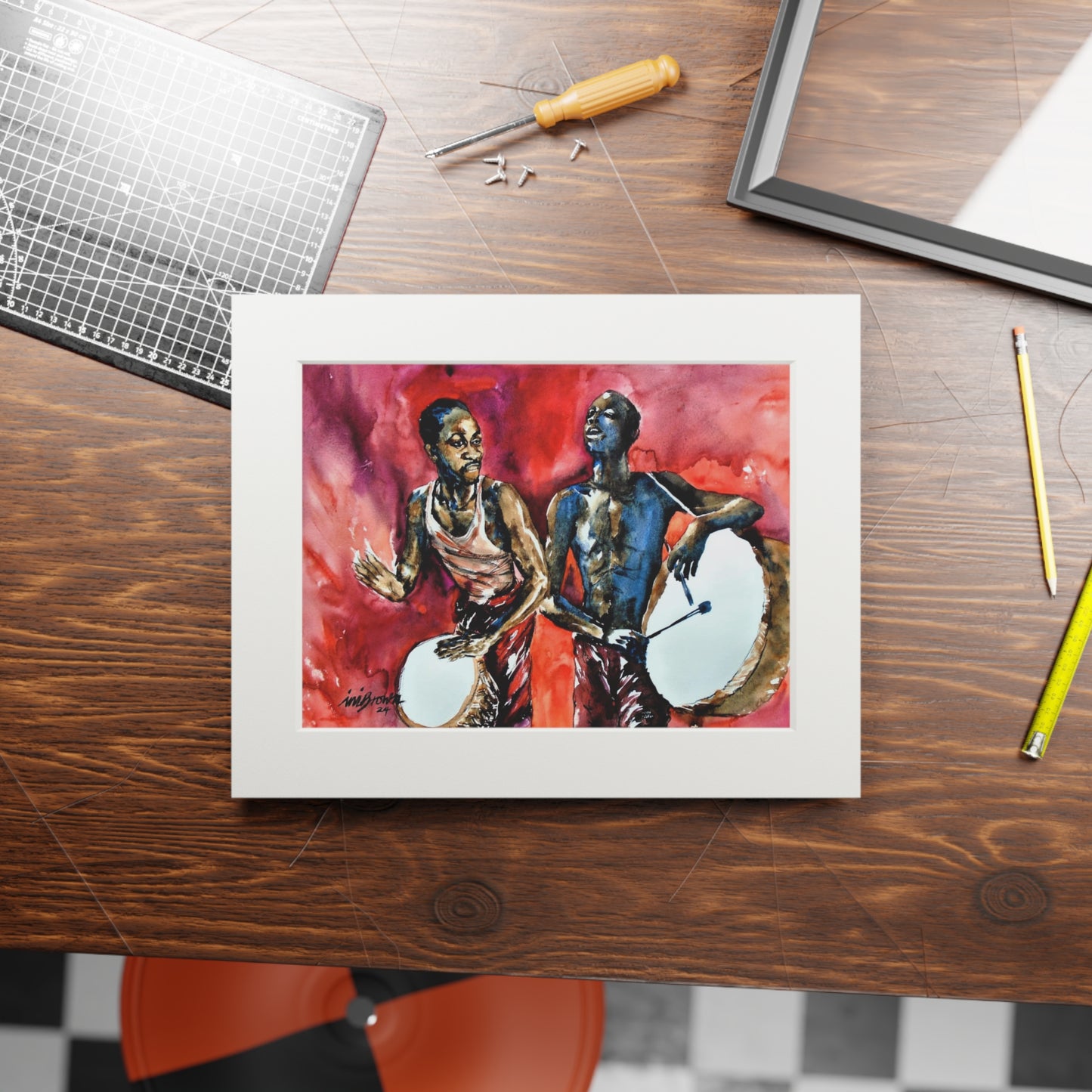 Trance of the Drums print