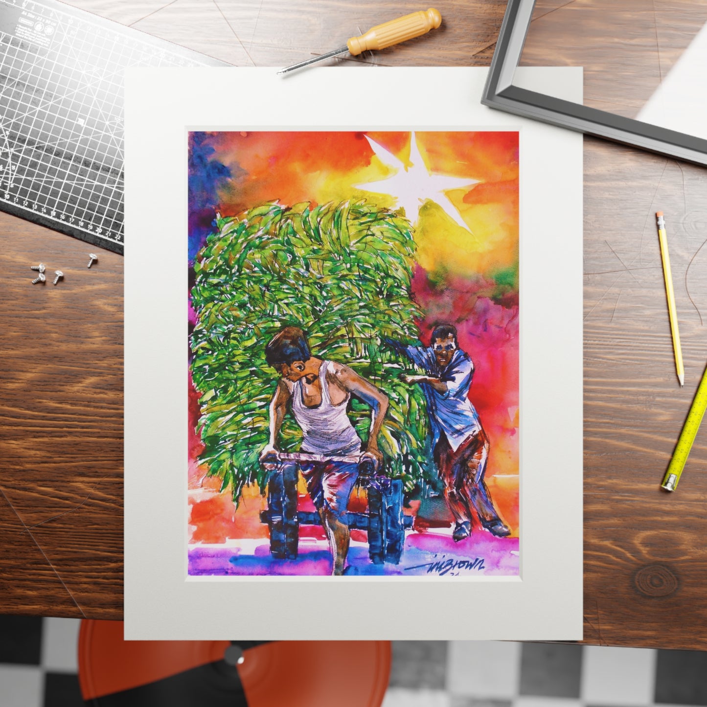 Unwavering Toil print