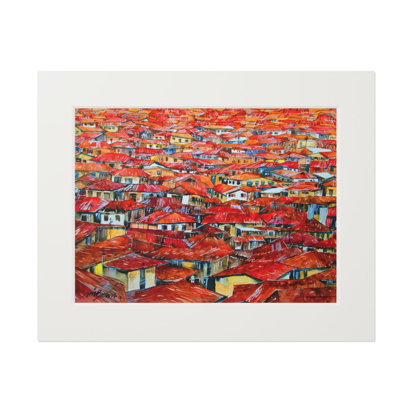 Sea of Rooftops print