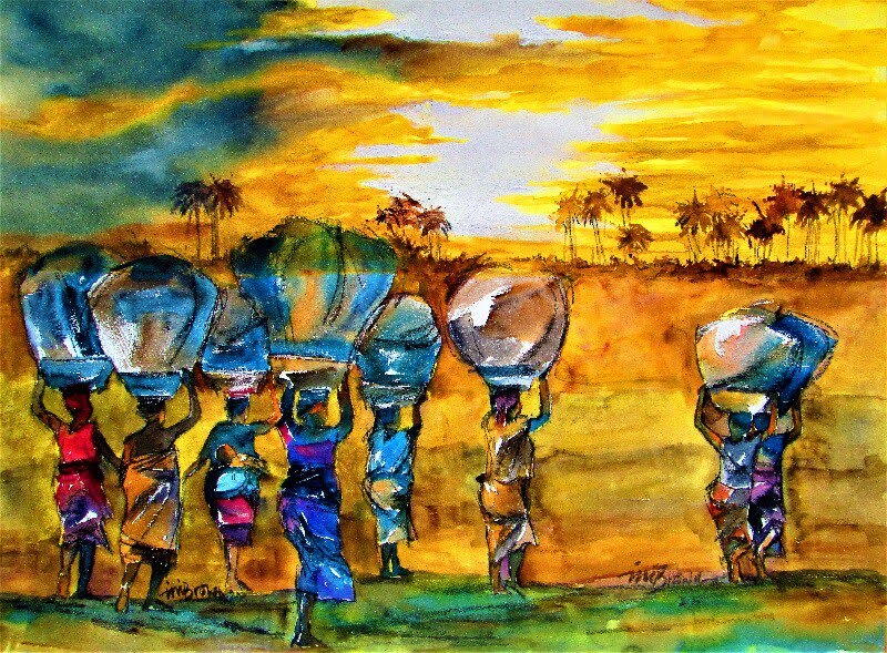 Return at sunset