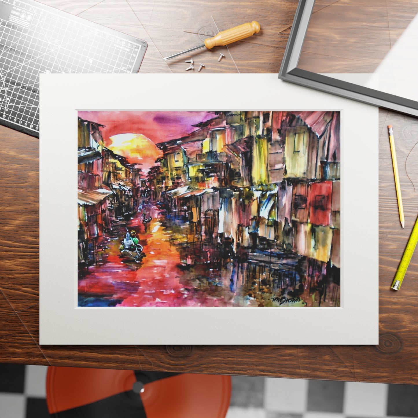 Africa's Venice print