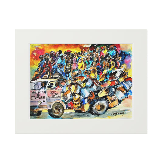 Africa to Europe print