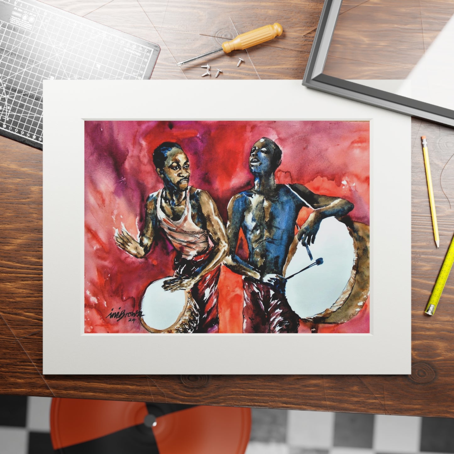 Trance of the Drums print