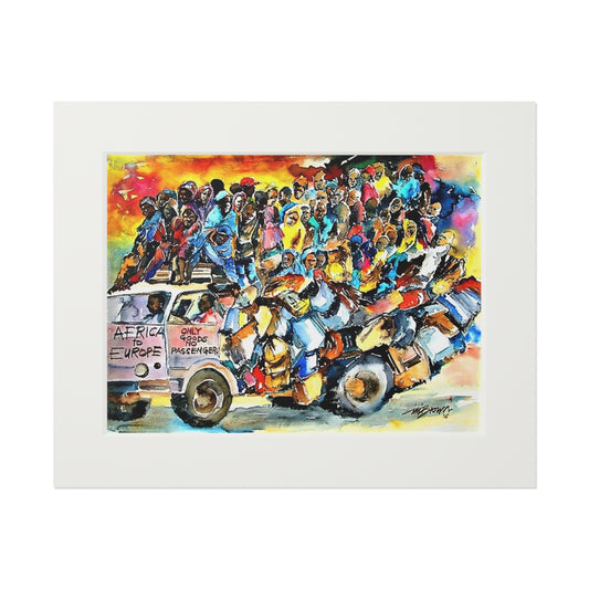 Africa to Europe print