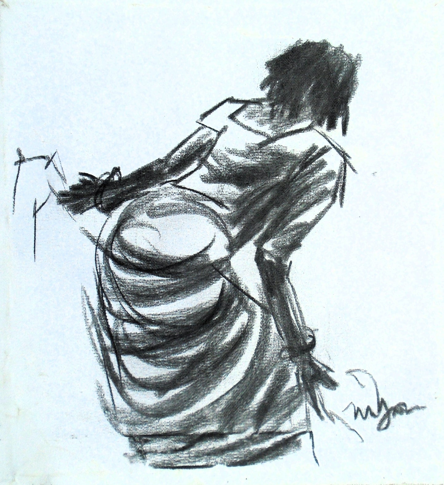 Mini charcoal on canvas 04
