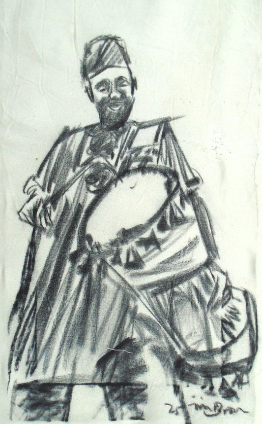 Mini charcoal on canvas 09