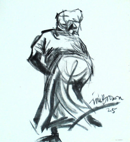 Mini charcoal on canvas 01
