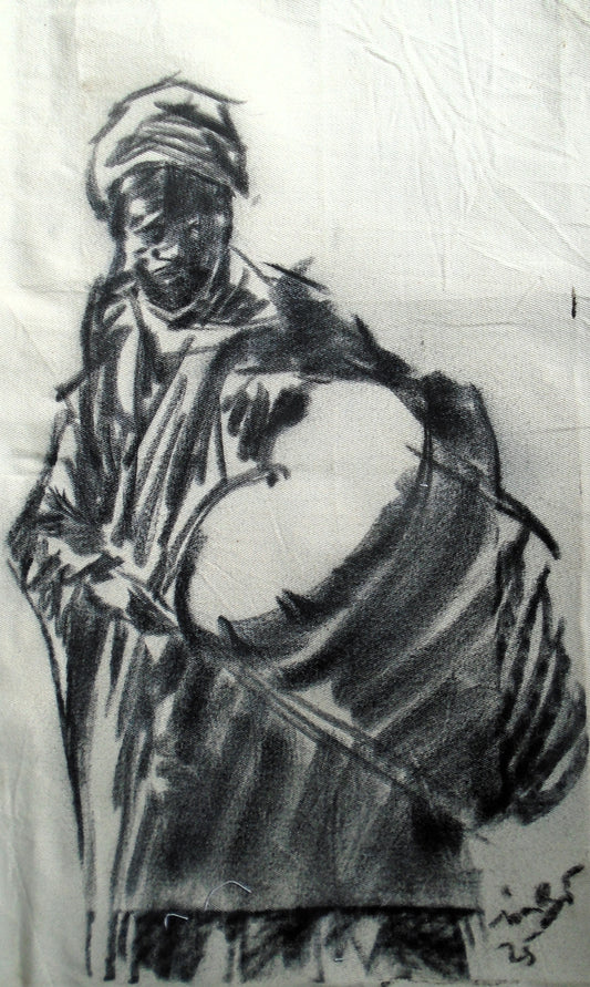 Mini charcoal on canvas 07